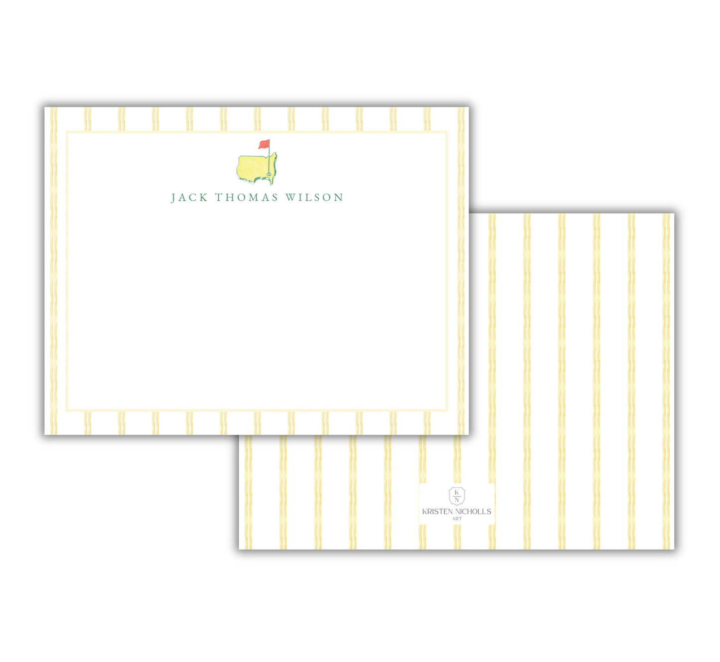 Personalized Pastel Golf Stationery