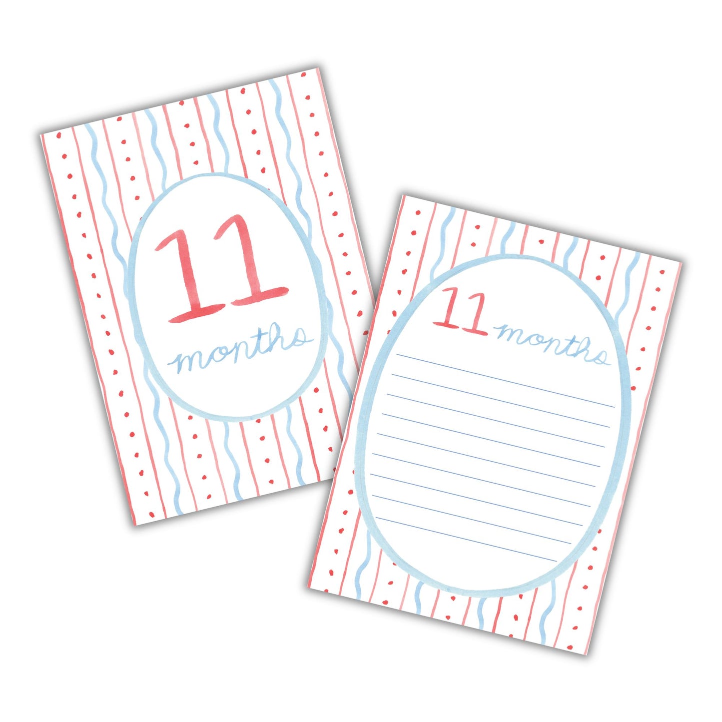 All-American Themed Baby Monthly Milestone Cards
