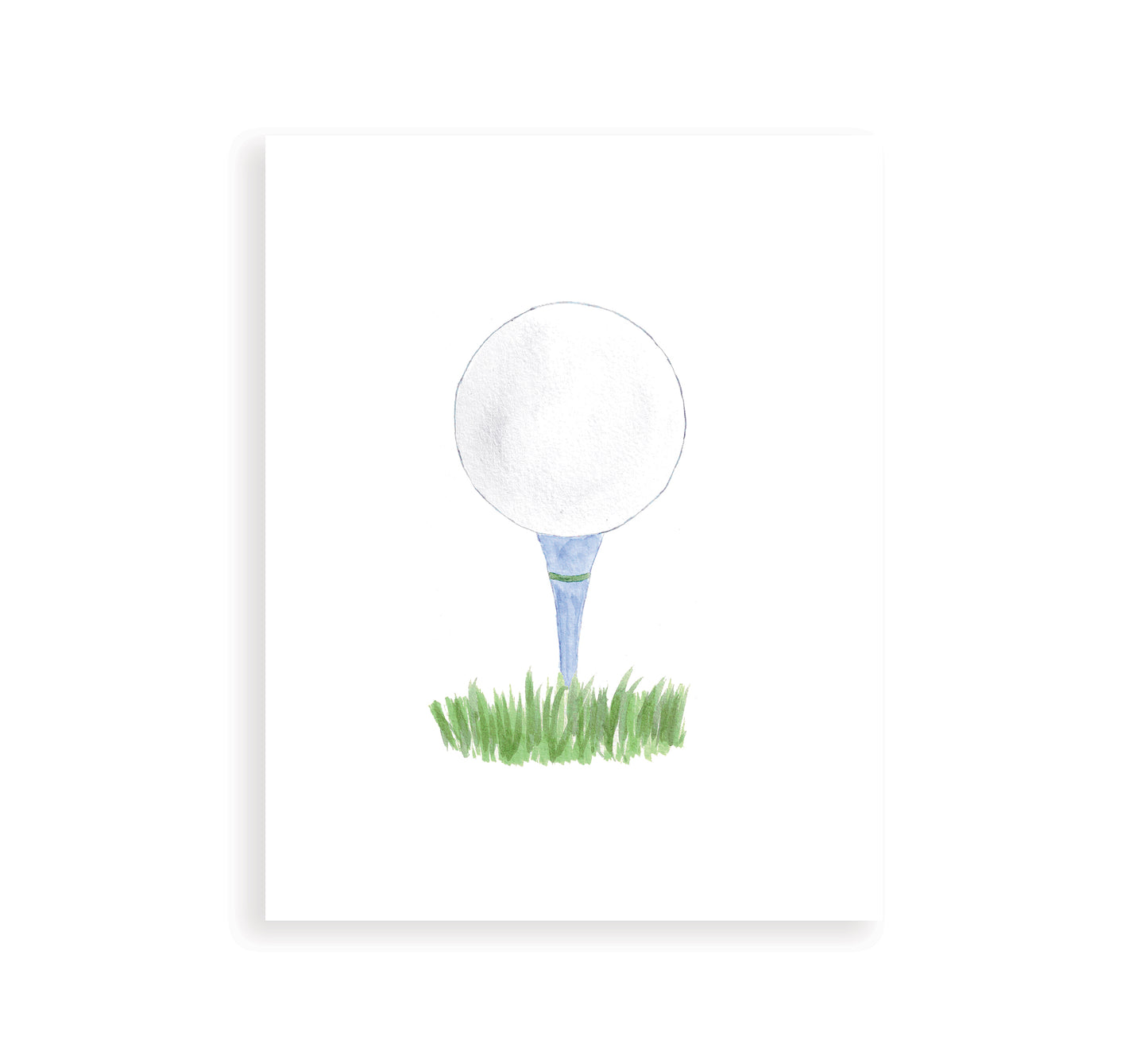 Golf Ball and Tee Print