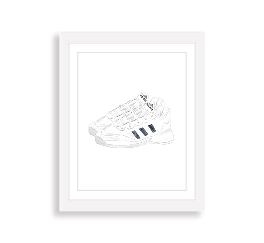 Tennis Shoes Watercolor Art Print