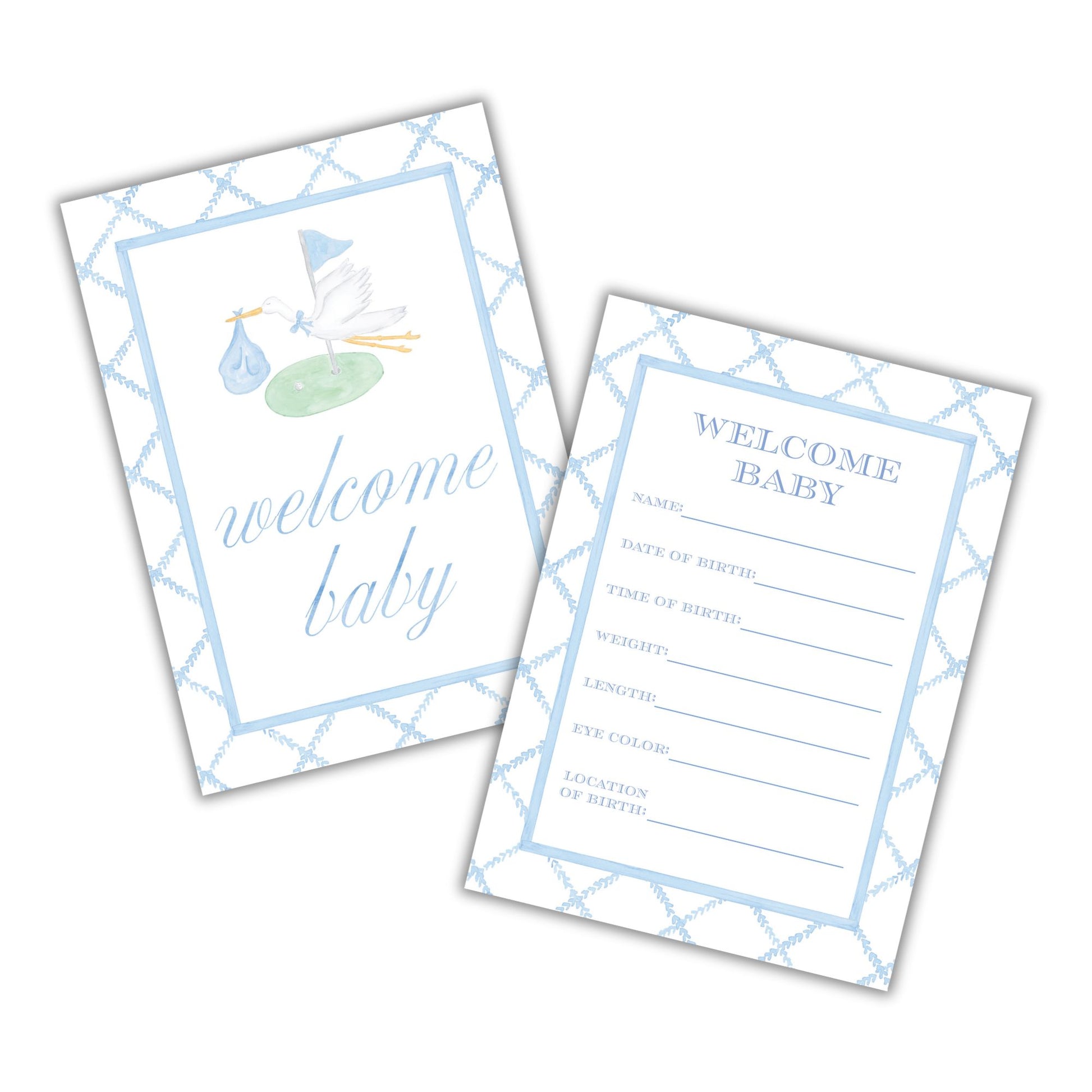 Golf-Themed Baby Monthly Milestone Cards - Watercolor Monthly Milestone Set for Babies