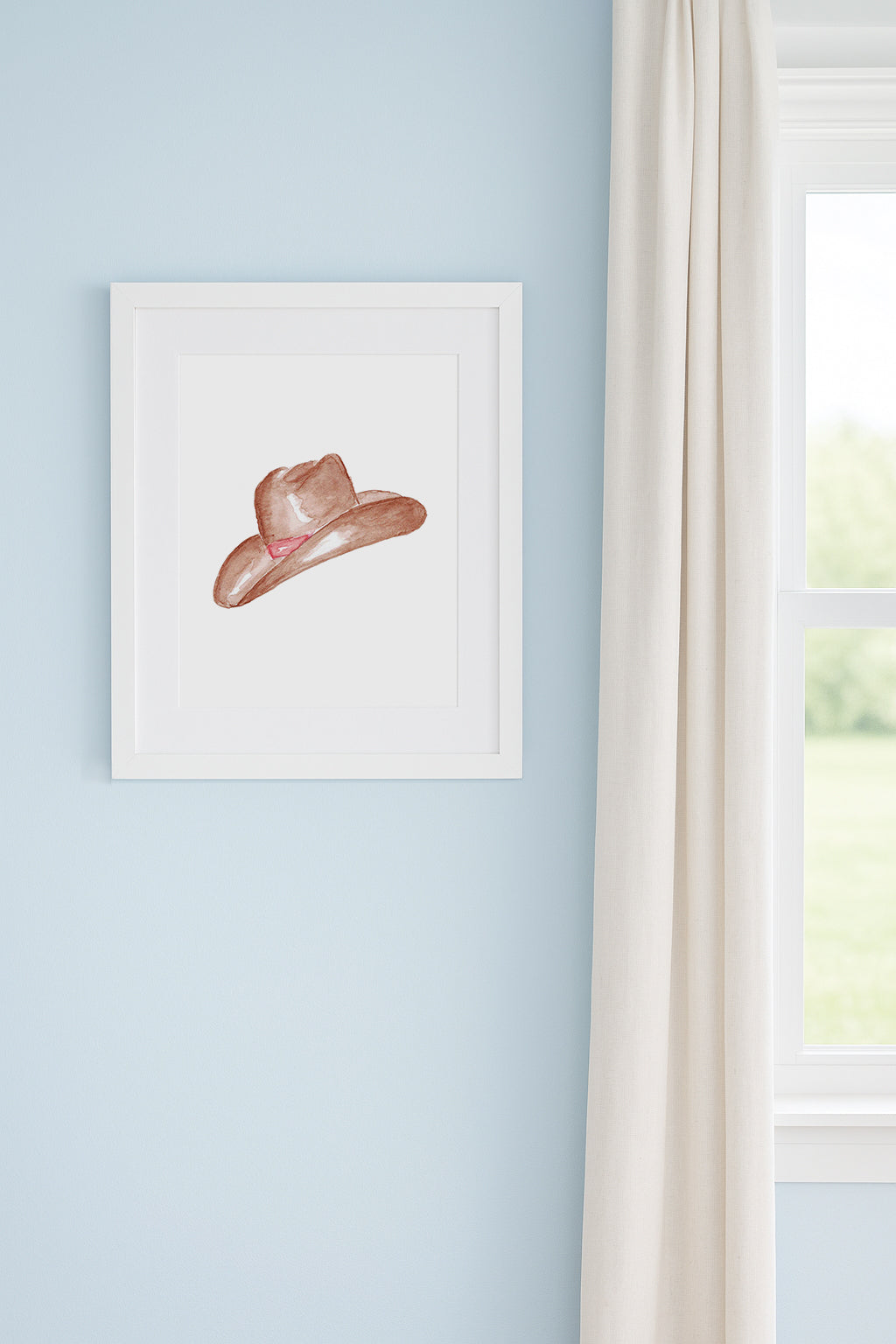Western/Southern Cowboy Hat 3 Vertical Art Print
