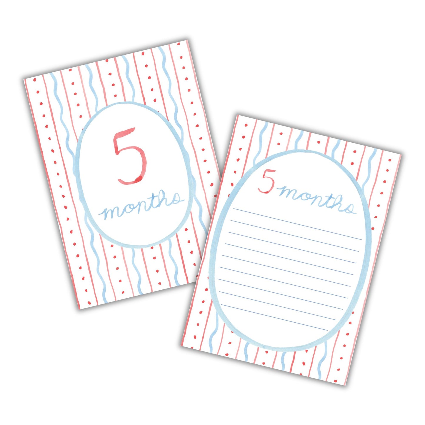 All-American Themed Baby Monthly Milestone Cards