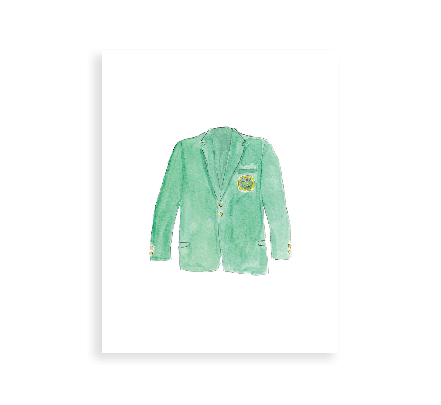 Masters Green Jacket Golf Print
