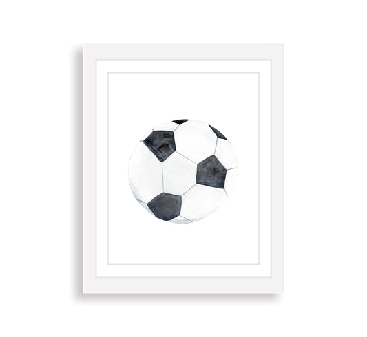 Soccer Ball Watercolor Art Print