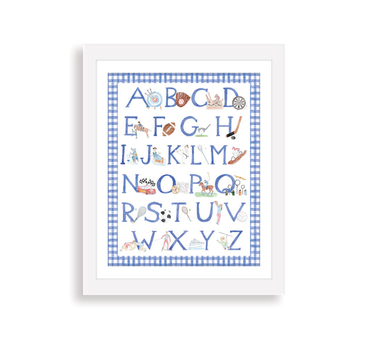 "The ABCs of Sports" Alphabet Print
