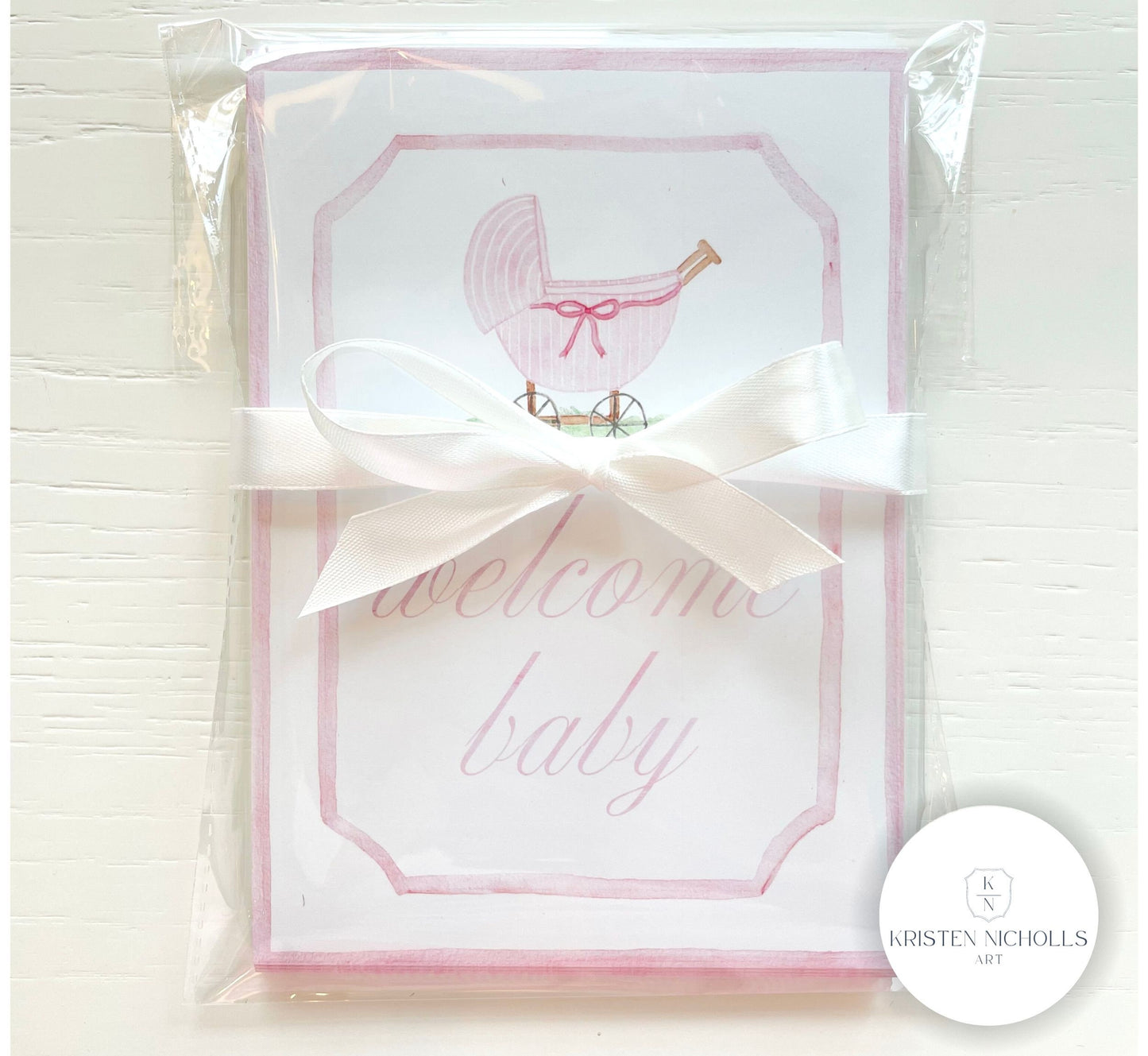 Pink Golf Monthly Milestone Cards for Baby