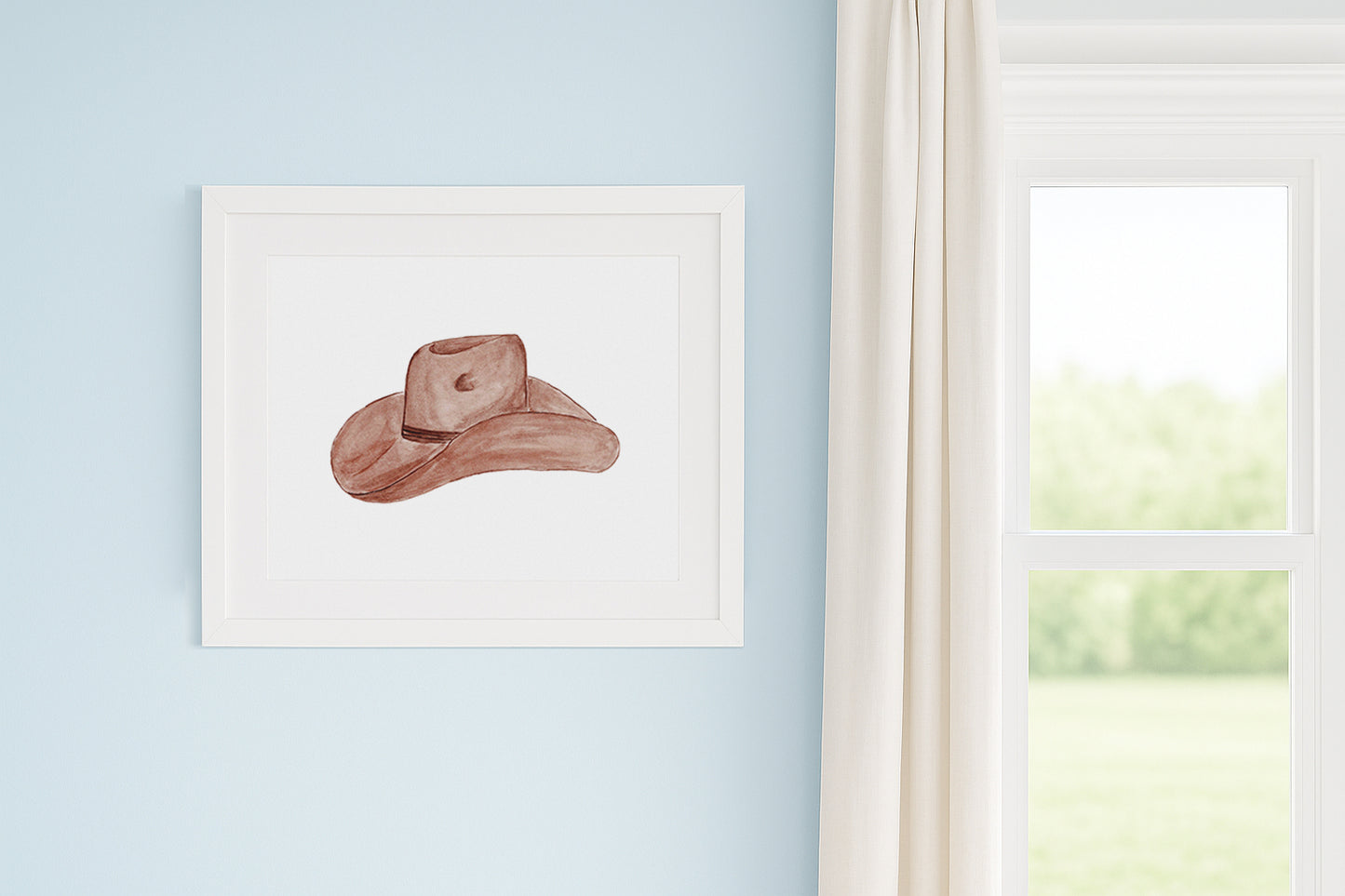 Western/Southern Cowboy Hat 1 Horizontal Art Print