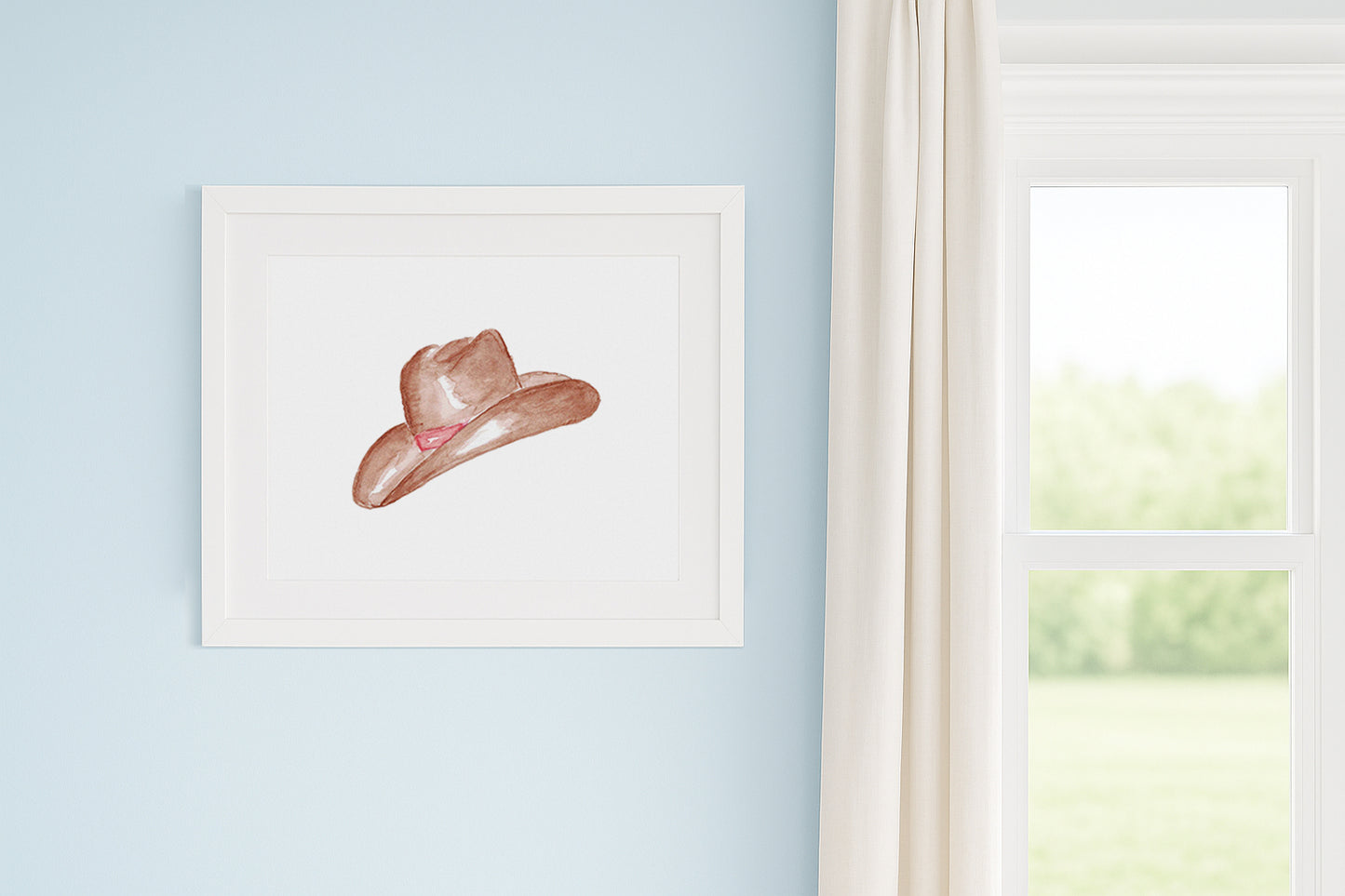 Western/Southern Cowboy Hat 3 Horizontal Art Print