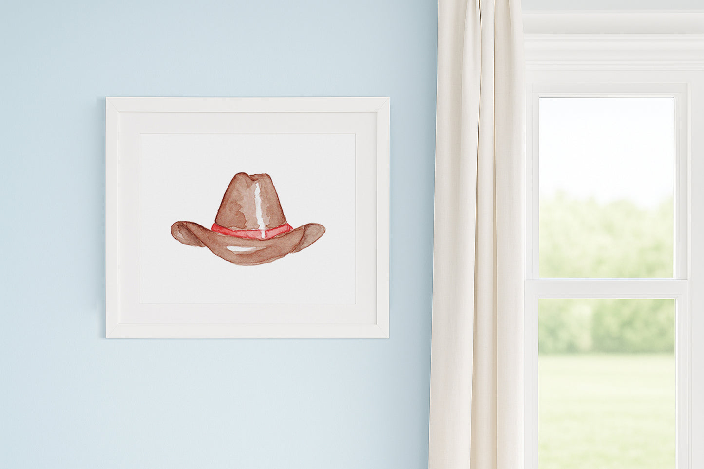 Western/Southern Cowboy Hat 2 Horizontal Art Print
