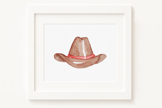 Western/Southern Cowboy Hat 2 Horizontal Art Print