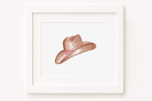 Western/Southern Cowboy Hat 3 Horizontal Art Print