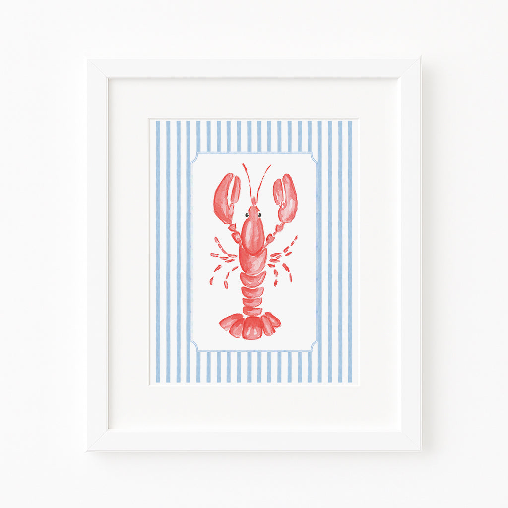 Lobster Watercolor Art Print