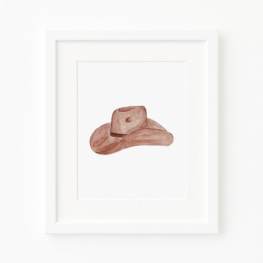 Western/Southern Cowboy Hat 1 Vertical Art Print