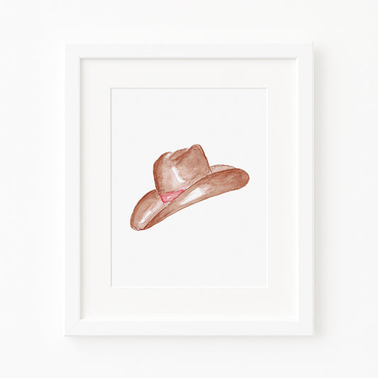 Western/Southern Cowboy Hat 3 Vertical Art Print
