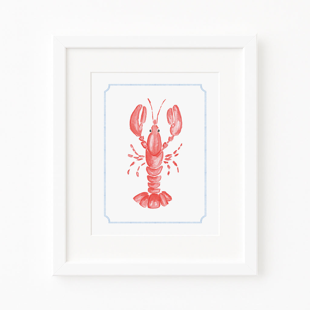 Lobster Watercolor Art Print