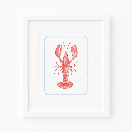 Lobster Watercolor Art Print