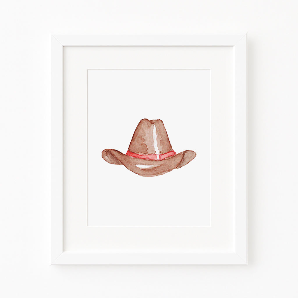 Western/Southern Cowboy Hat 2 Vertical Art Print