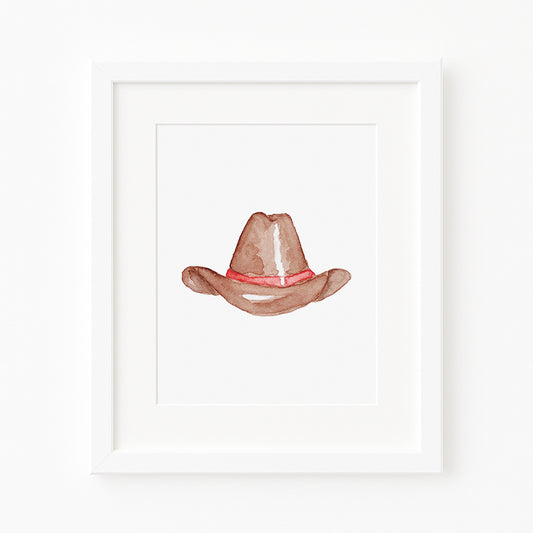 Western/Southern Cowboy Hat 2 Vertical Art Print