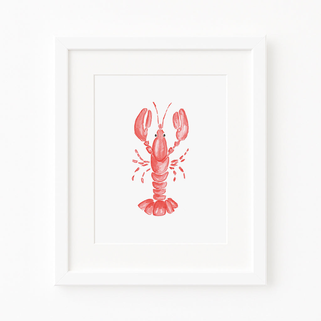 Lobster Watercolor Art Print
