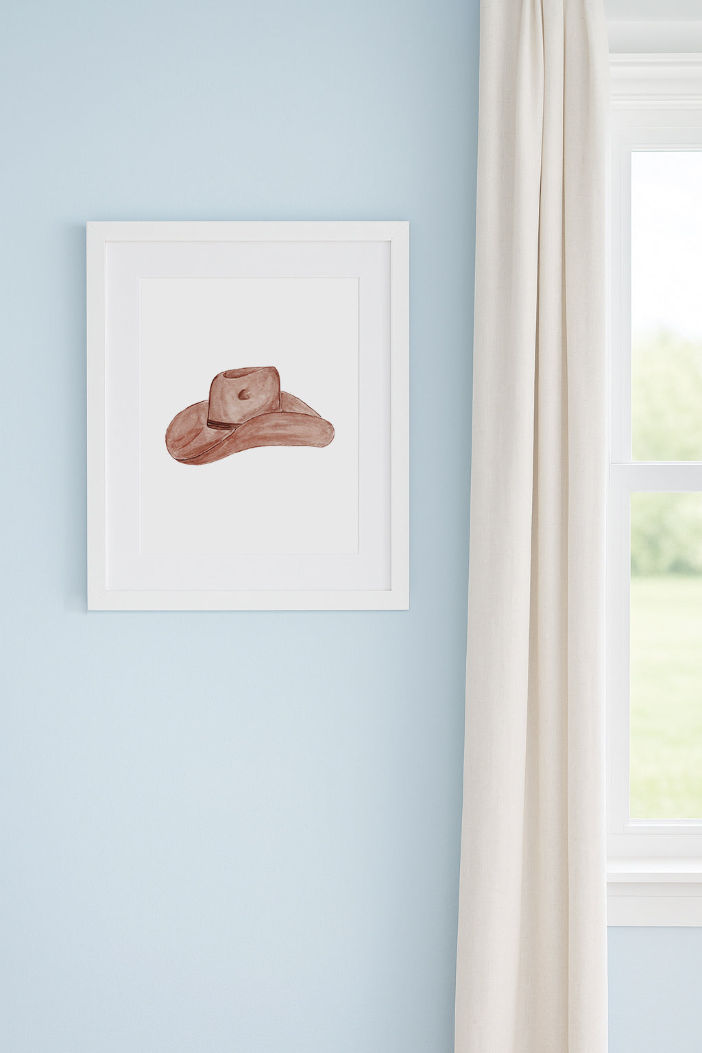 Western/Southern Cowboy Hat 1 Vertical Art Print
